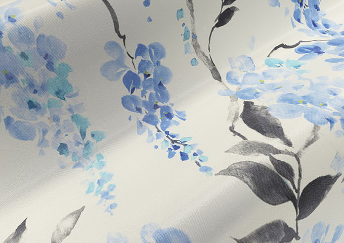 Wisteria Silk, Ink Blue - Roman Blind - Image 4